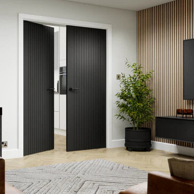 Liberty Internal Aria Black Fire Door FD30
