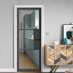 Liberty Internal Cosmo Grey Clear Glazed Door