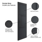 Liberty Cosmo Graphite Internal Grey Door Fully Finished