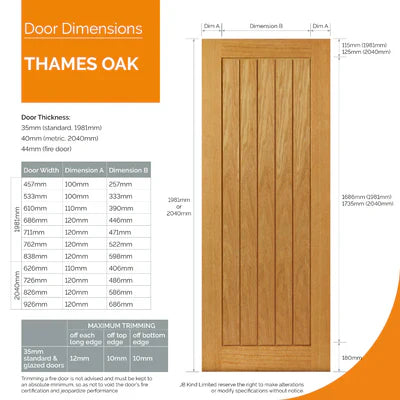 Internal Oak JB Kind River Oak Thames Door