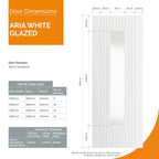 Liberty Internal Aria White Glazed Door