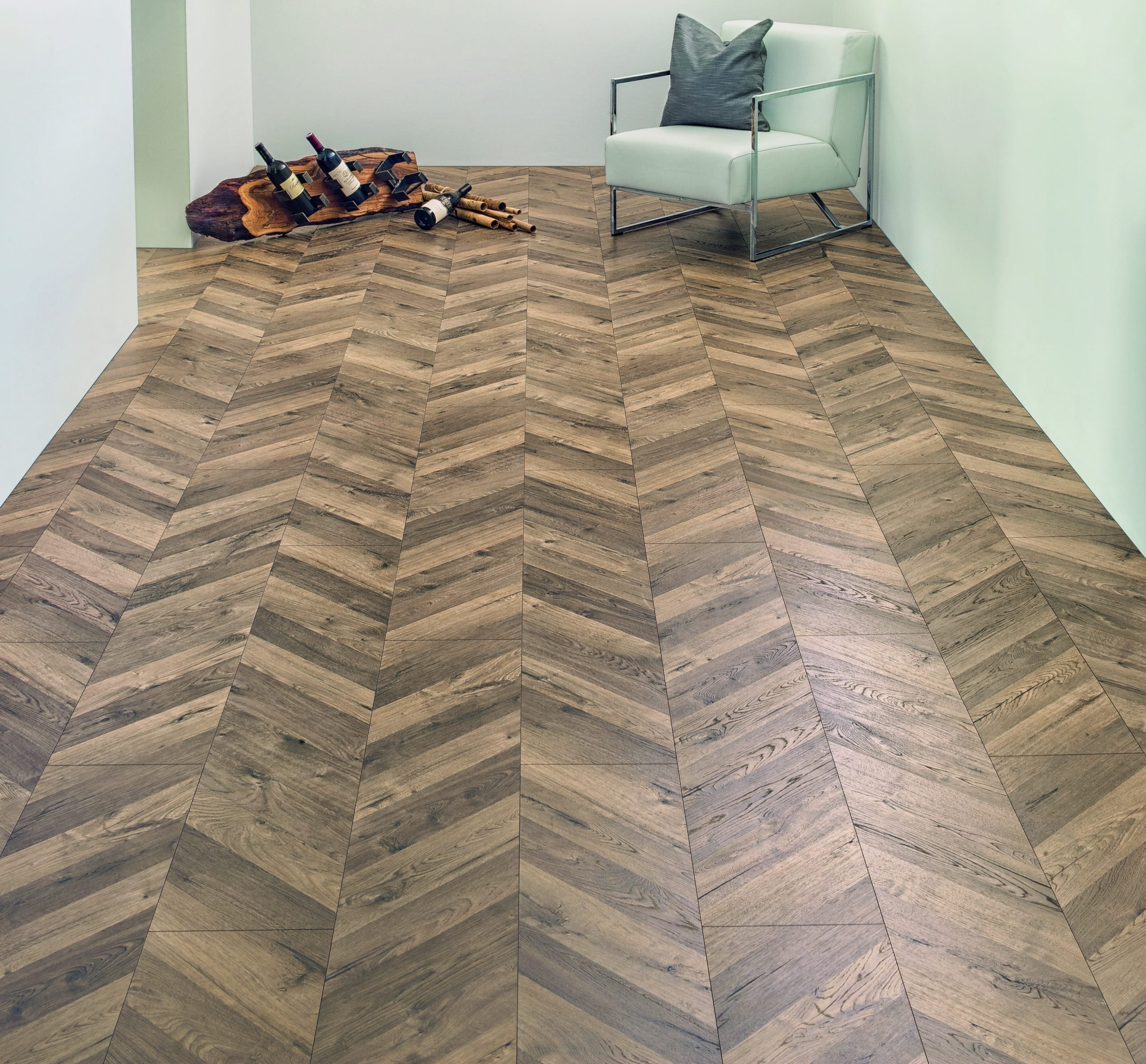 Kaindl FISHbone Oak Fortress Ashford Natural Touch 8mm Laminate Flooring