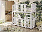 Wooden Bunk Bed Konrad with Cot Bed