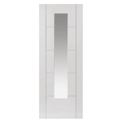 Liberty Internal Tigris White Slim Glazed Primed Door