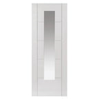 Liberty Internal Tigris White Slim Glazed Primed Door