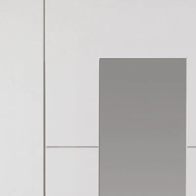 Liberty Internal Tigris White Slim Glazed Primed Door