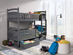 Wooden Bunk Bed Ignas with Storage