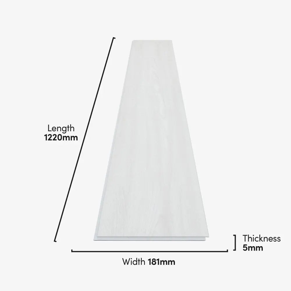 Lifestyle SPC 5mm Luxury Misty White Oak Luxury Rigid Vinyl Flooring