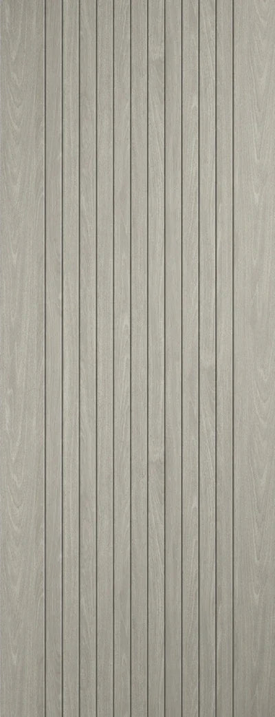 Internal LPD Ladder Glazed Light Grey Laminate Pre-Finished Door