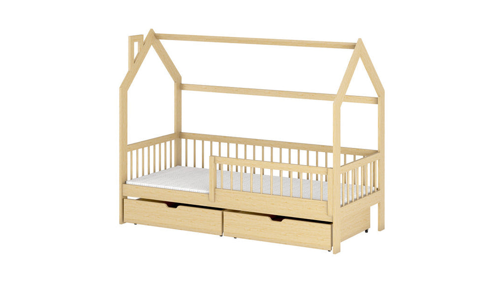 Wooden Single Bed Oskar Bed With Storage