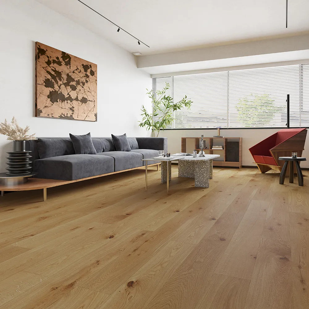Liberty Floors Maxiply Natural Oak Brushed Matt Lacquered Click 12x190mm 12mm Engineered Wood Flooring