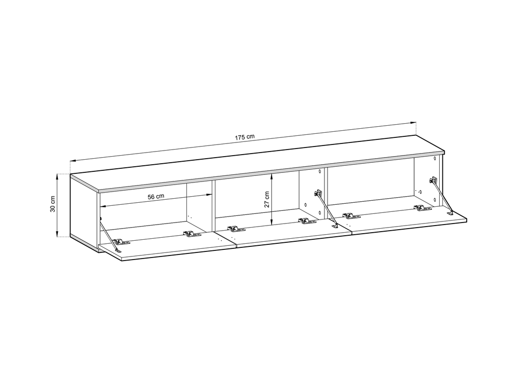 Moro Floating TV Cabinet 175cm