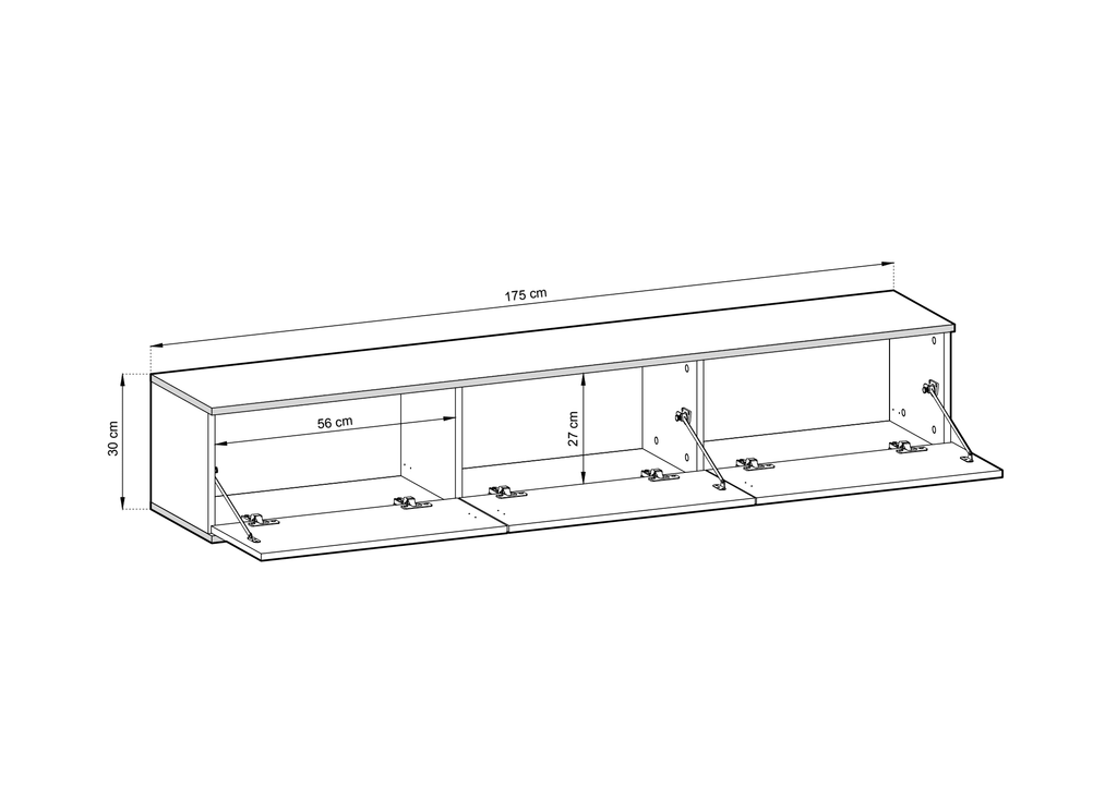 Oro Floating TV Cabinet 175cm