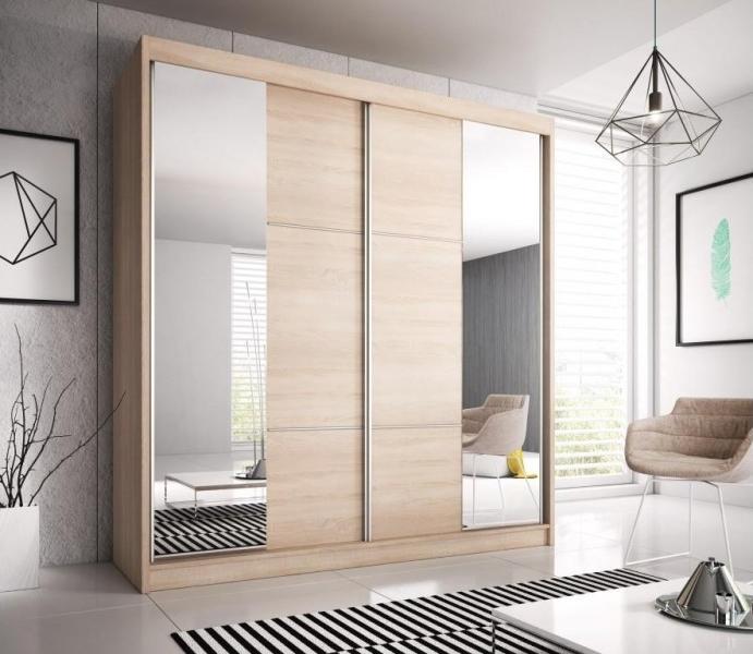 Liberty Multi 36 Sliding Mirror Door Wardrobe 233cm