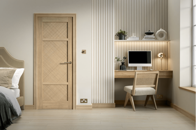 Internal Oak Alvin Pre-Finished 3p Door