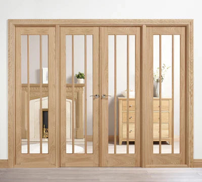 LPD Oak Lincoln W8 Room Divider Set