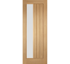 Internal Oak Mexicano Frosted Glazed Offset Pre-Finished Door