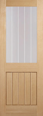 Internal LPD Prefinished Oak Mexicano Half Light Glazed