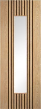 Internal Oak Sydney Clear Glazed Pre-Finished Door