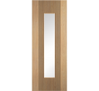 Internal Oak Sydney Clear Glazed Pre-Finished Door