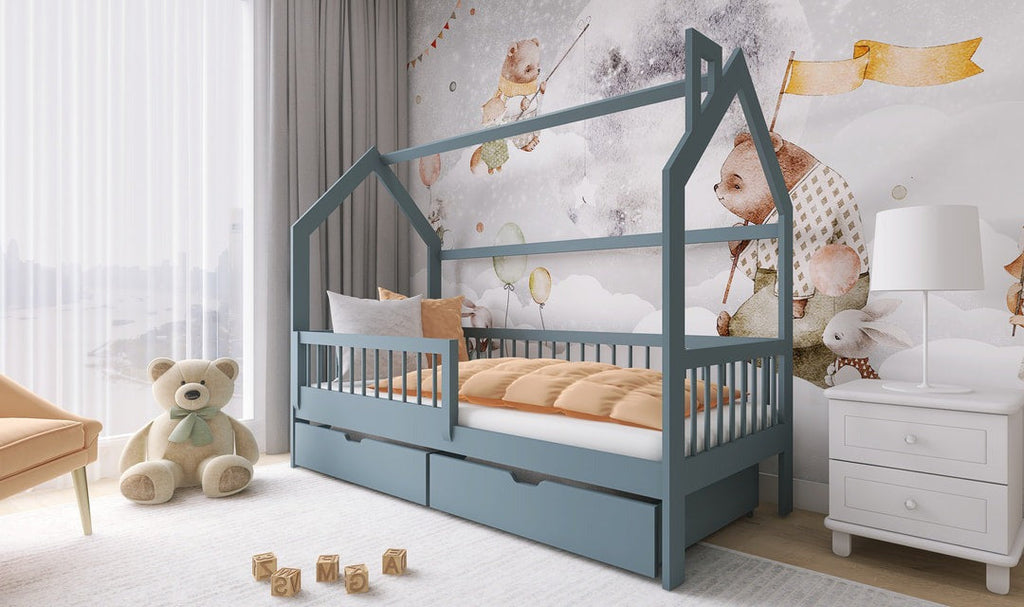 Wooden Single Bed Oskar Bed With Storage