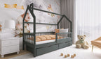 Wooden Single Bed Oskar Bed With Storage