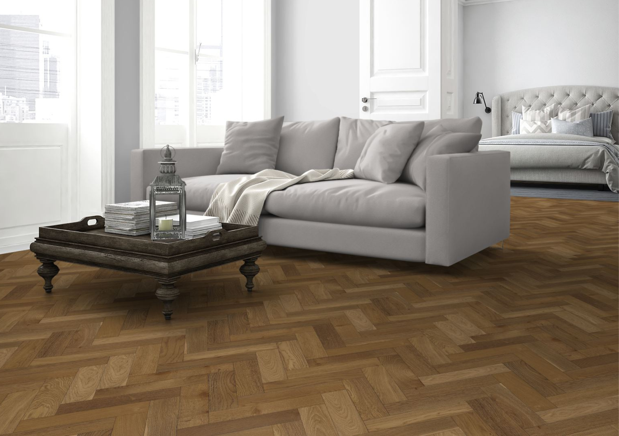 Liberty Lignum Strata Harvest Oak 15x90mm 15mm Engineered Wood Flooring Herringbone
