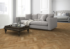 Liberty Natural Oak Matt Lacquered & Brushed Herringbone Engineered Wood Flooring 15mm x 90mm