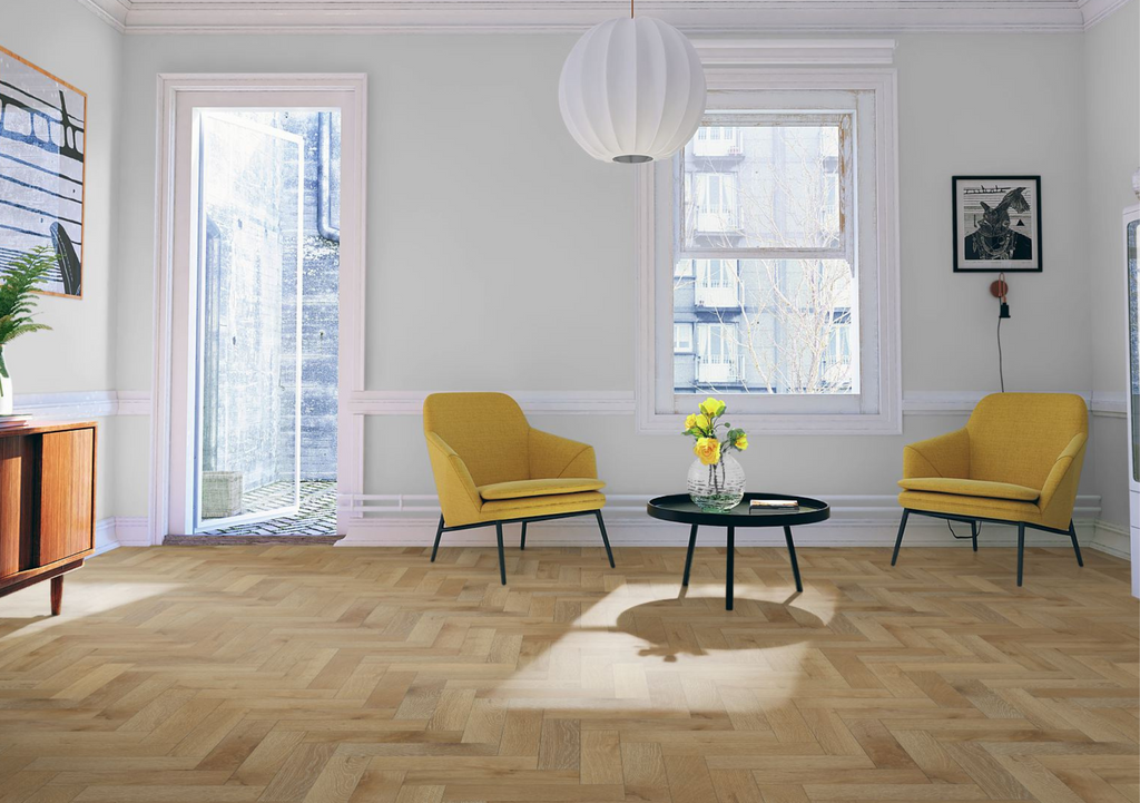 Liberty Lignum Strata Orchid White Oak 15x90mm 15mm Engineered Wood Flooring Herringbone