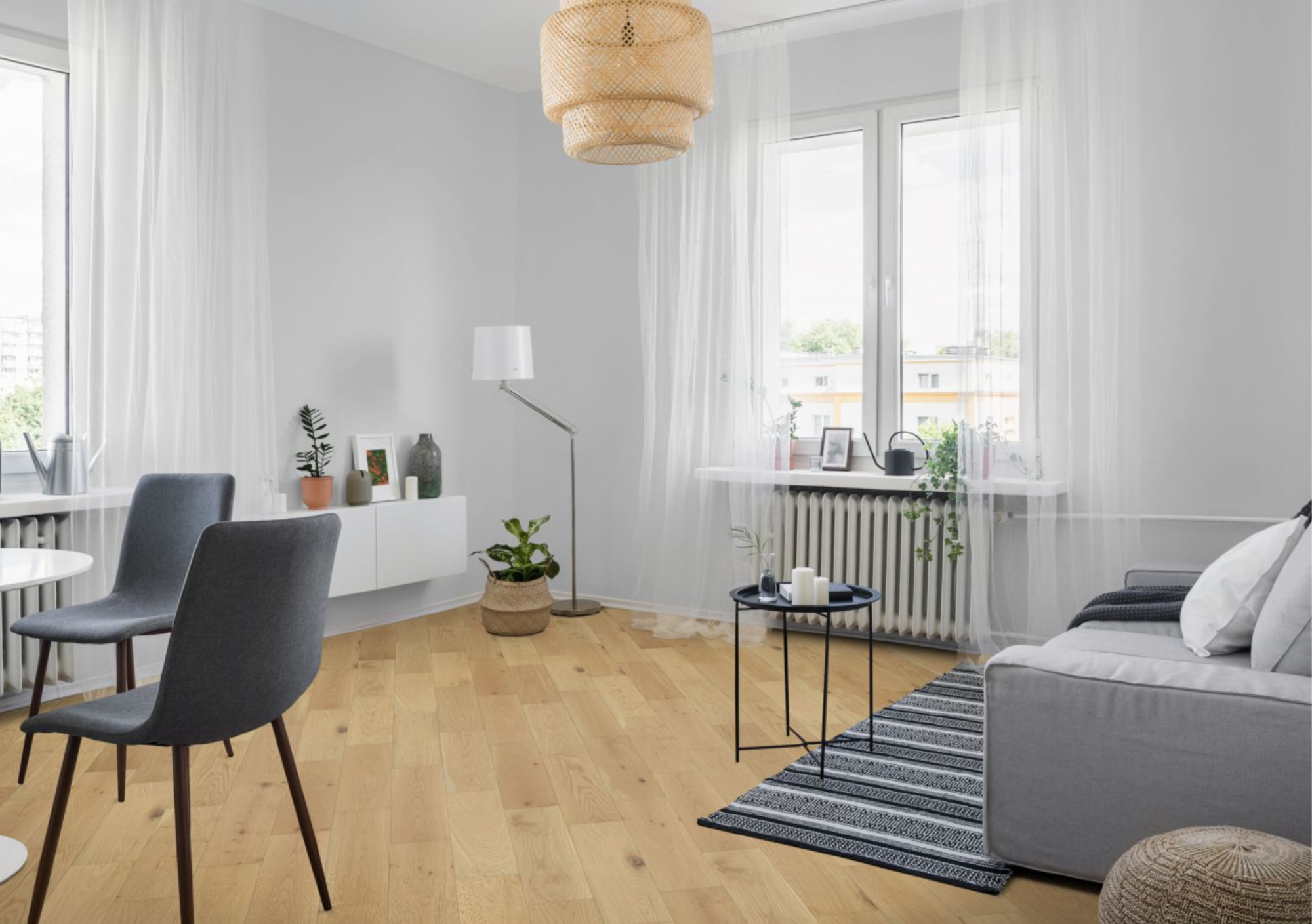 Liberty Lignum Strata Multiply 14x150mm Whisper Oak Brushed Matt Lacquered 14mm Engineered Wood Flooring