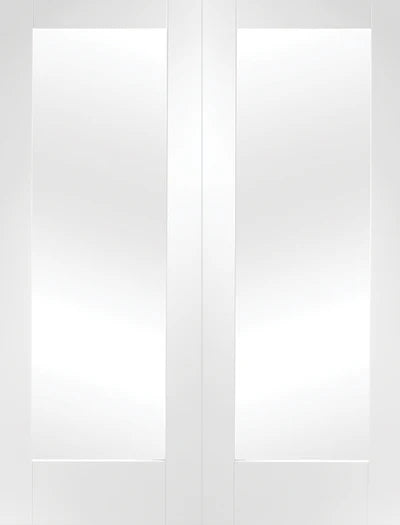 XL Joinery White Primed Pattern 10 Clear Glazed Pair