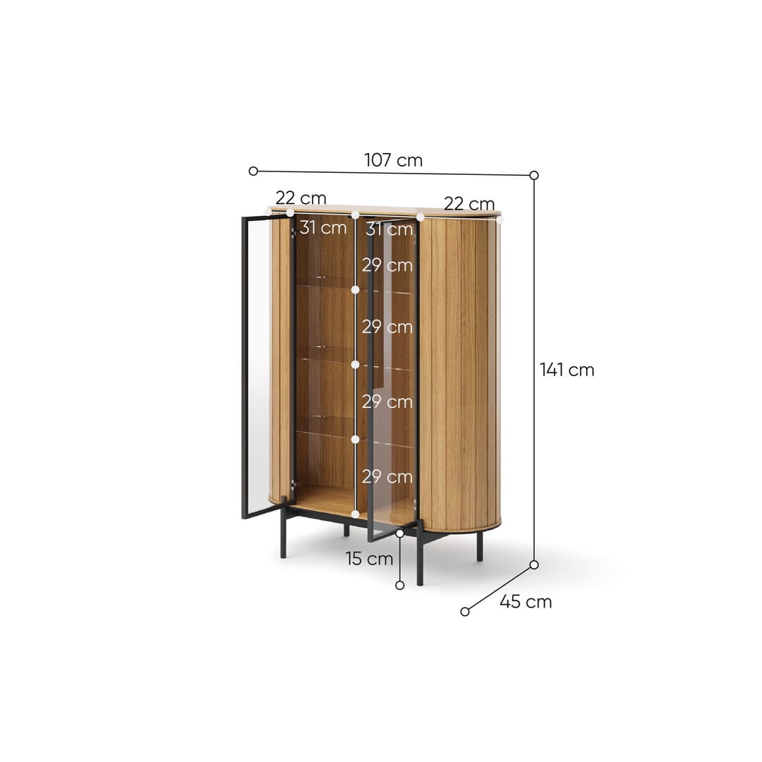 Rotto RT-10 Display Cabinet 107cm
