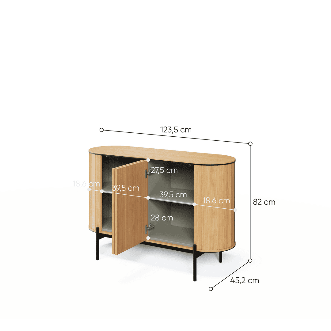Rotto RT-02 Sideboard Cabinet 124cm