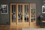 LPD Oak Reims W8 Room Divider Set