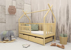 Wooden Single Bed Simba with Storage