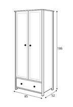 Story SO-01 2 Door Wardrobe