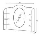 Story SO-06 Desk Hutch with Mirror