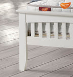 Sareer Sandhurst White Wooden Bed Frame Various Sizes