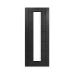 Deanta Seville 1L Brushed Black Oak Internal Door with Glass