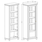 Evora 05 Tall Display Cabinet [Left]
