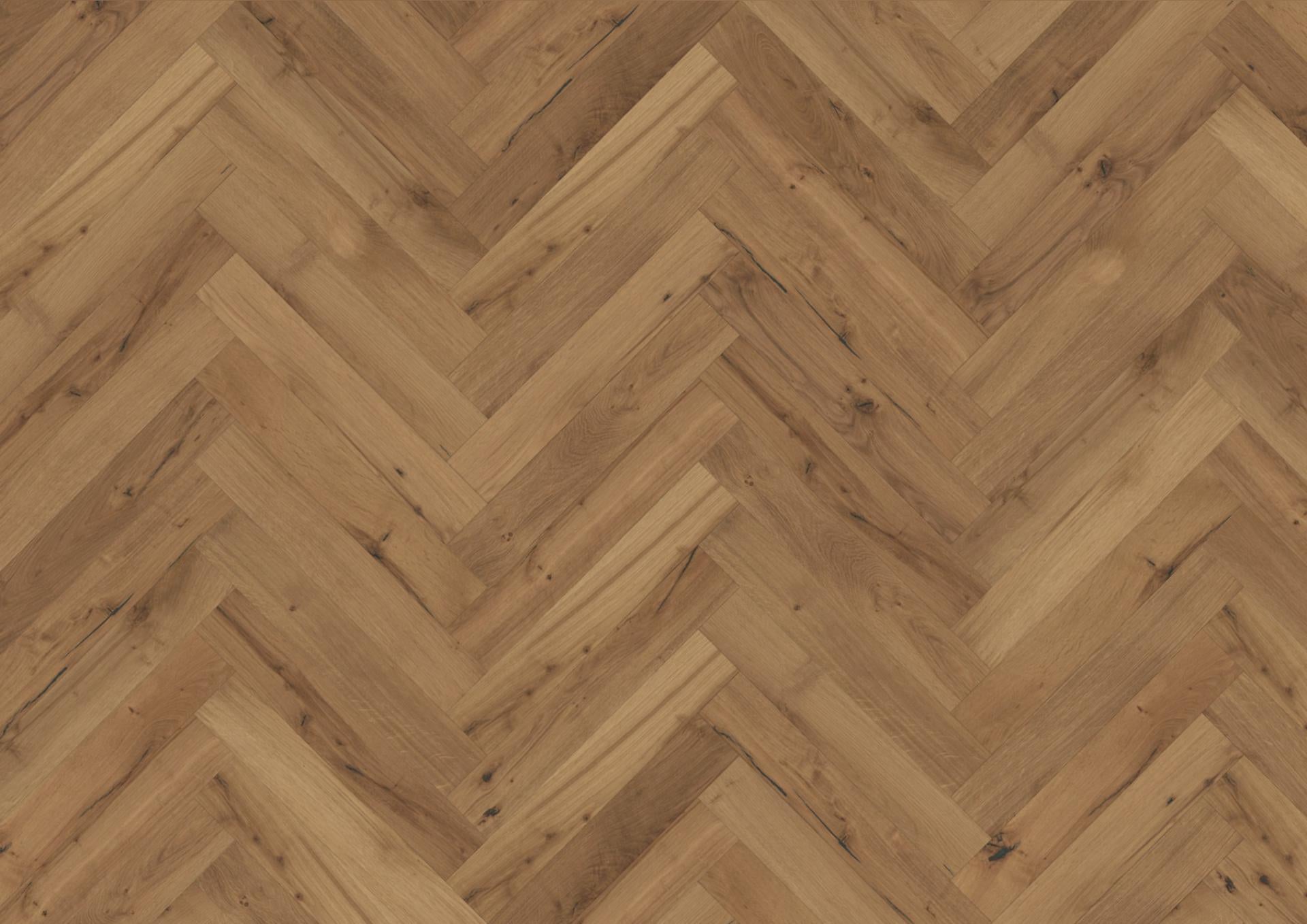 Liberty Sienna Sparta Oak Herringbone 14mm Engineered Wood Flooring 90mm
