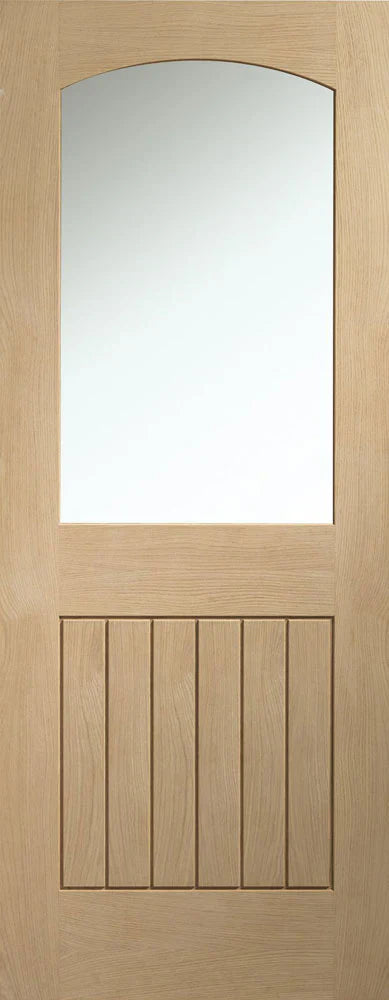 XL Joinery Internal Oak Sussex Door Clear Glazed