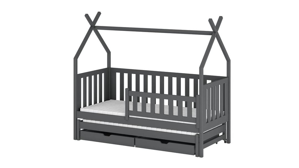 Wooden Single Bed Tytus With Trundle