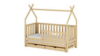Wooden Single Bed Tytus With Trundle