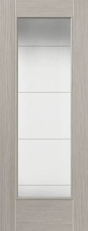 Liberty Internal Tigris Light Grey Full Glazed Internal Door