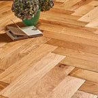 Timba Floor Engineered Herringbone Real Oak 14x100mm Matt Lacquered Flooring 4414