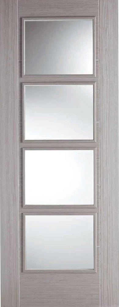 Internal LPD Light Grey Vancouver Fire Door 4L Glazed