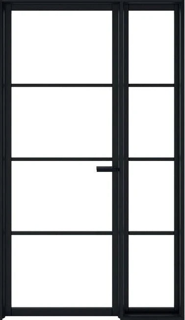 Internal LPD Manhattan Black Primed W6 Greenwich Demi Panel - 1981mm x 292mm x 35mm