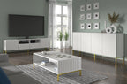 Wave Coffee Table 90cm [White] - Lifestyle Image 3