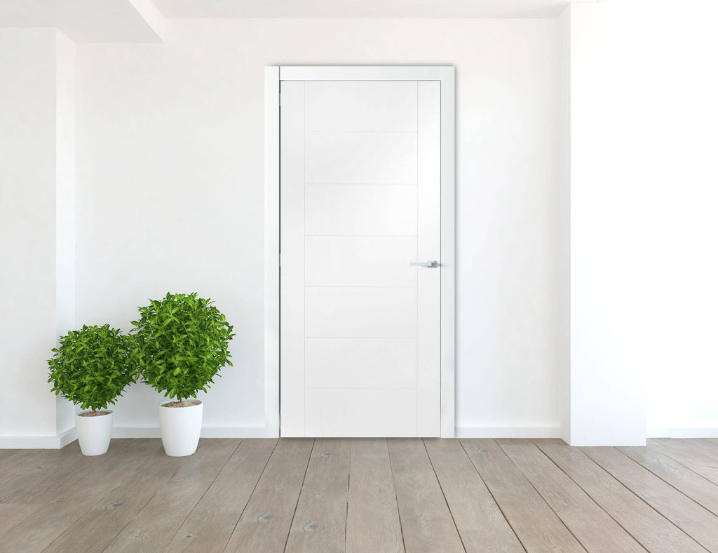 Internal White Primed Palermo Fire Door FD30